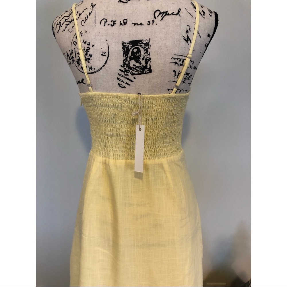 NWT Linen Lemon Dress - Picture 4 of 7